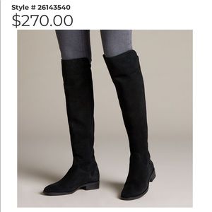 Clark Caddy Black Suede Boots